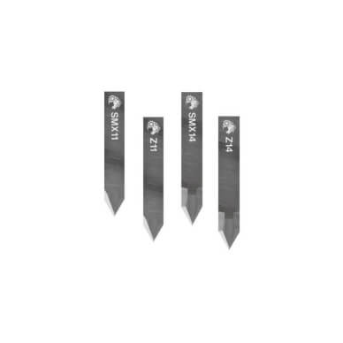 Tagential knife blades